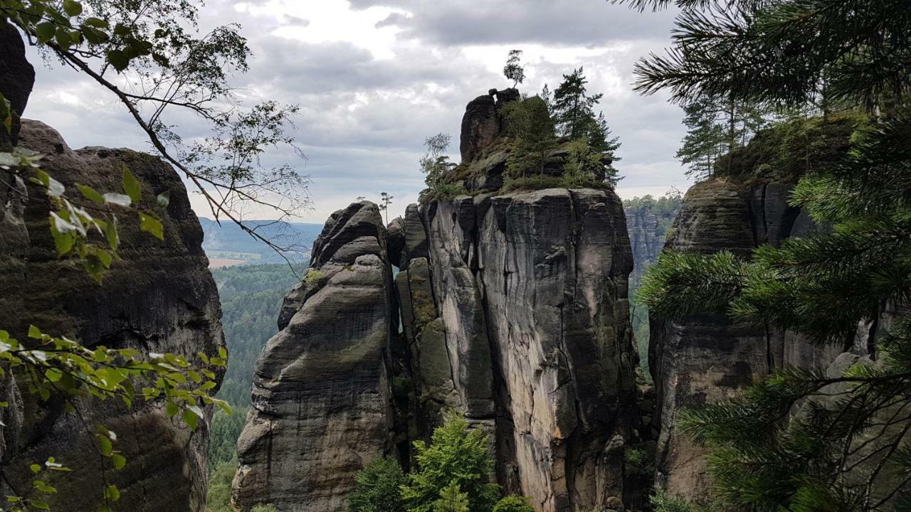 Ferienhaus Winterbergblick, Saechsische Schweiz Хинтерхермсдорф Екстериор снимка